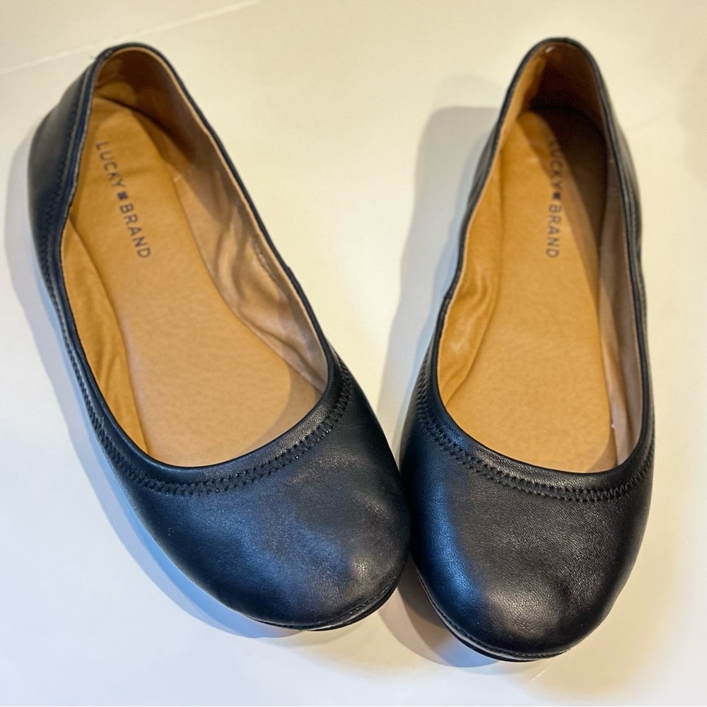 lucky brand - emmie leather ballet flats